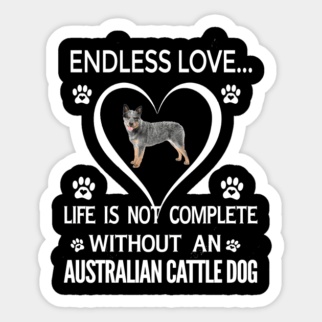 Australian Cattle Dog Lovers Sticker by bienvaem